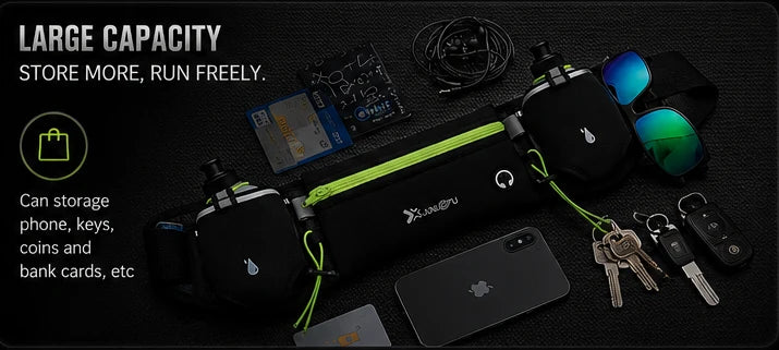 Dual Pocket Marathon Running Belt