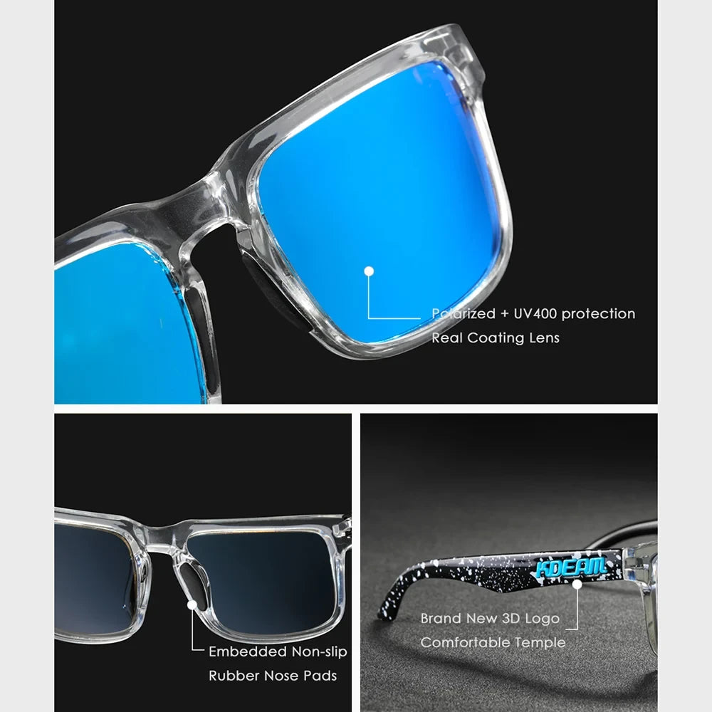 KDEAM Polarized Square Sunglasses