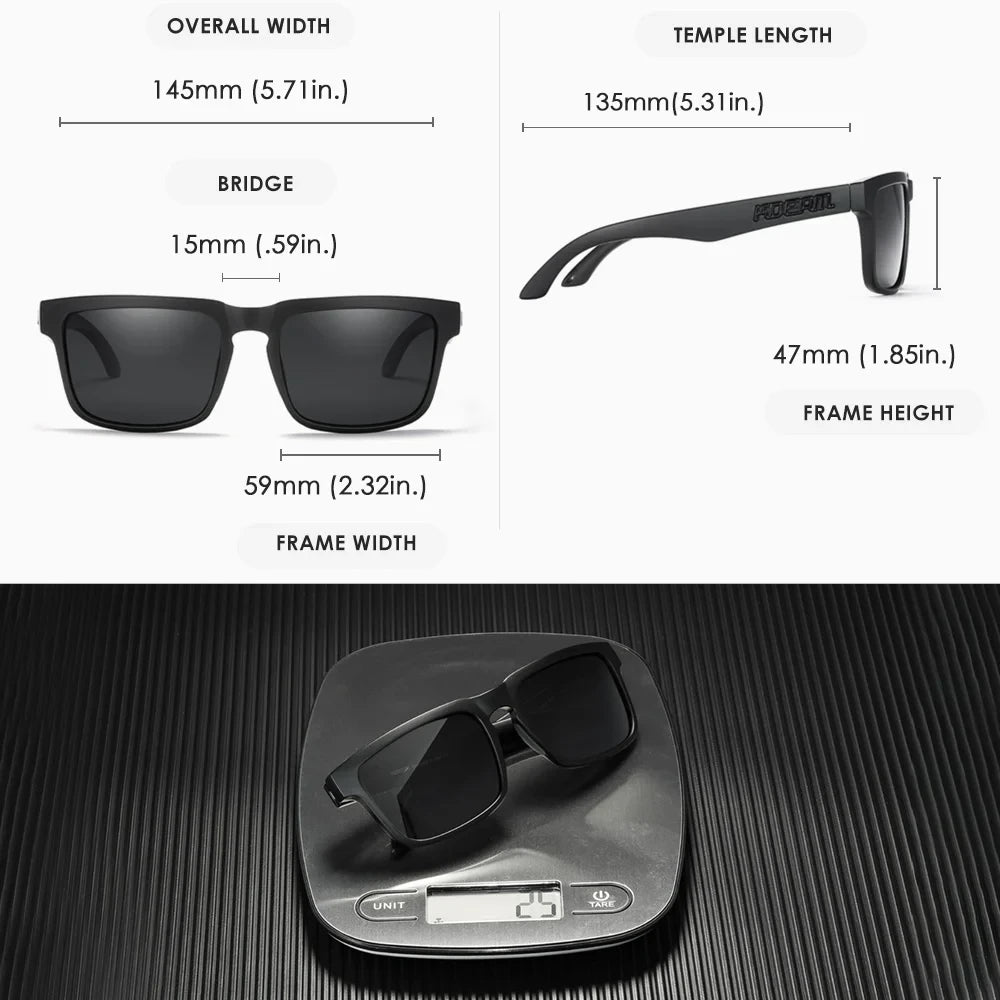 KDEAM Polarized Square Sunglasses