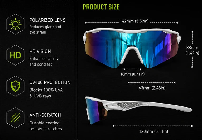 Polarized UV Protection Sport Sunglasses